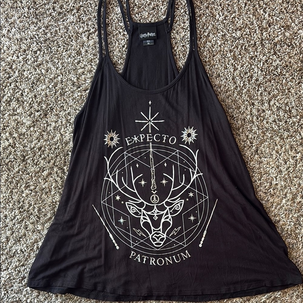 Warner Bros. Black Graphic Relaxed Tank Top